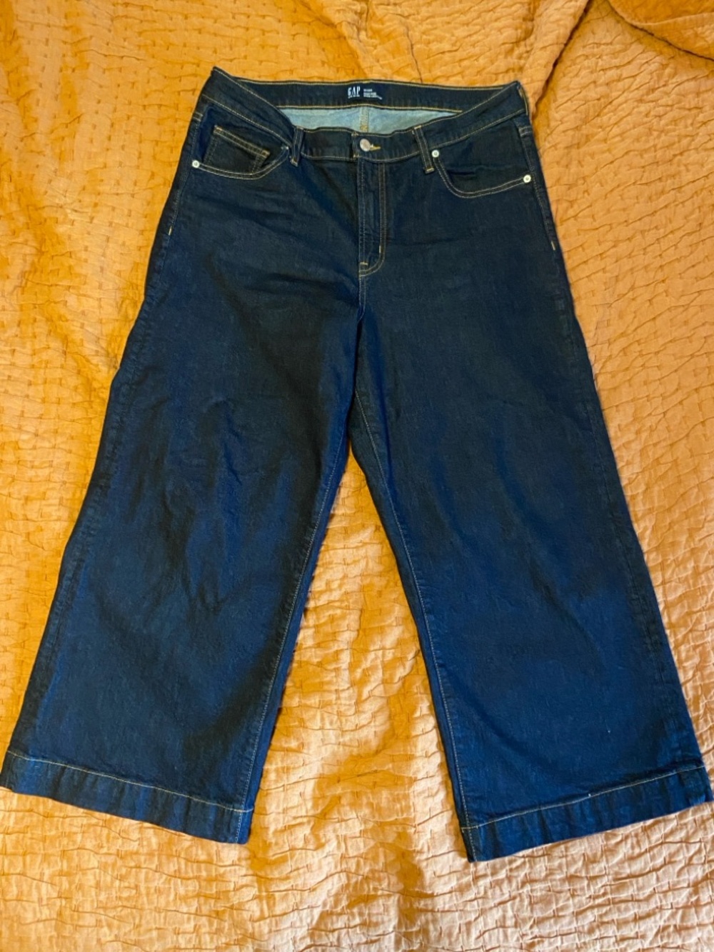 GAP High Rise Wide-Leg Crop Jeans size 16R